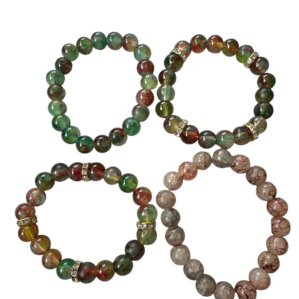 NWOT! Bundle of 4 Beaded Stretch Bracelets